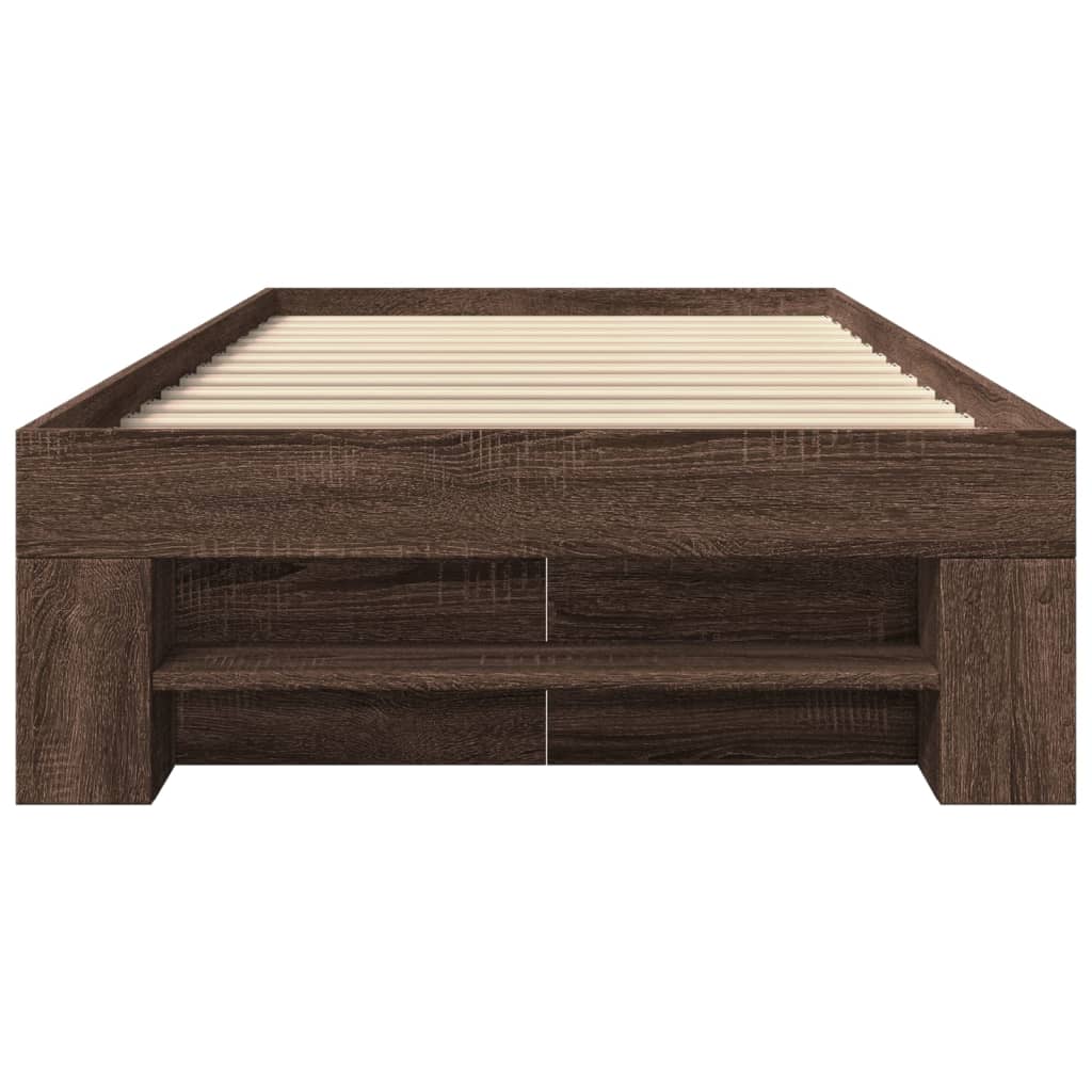 Giroletto senza Materasso Rovere Marrone 90x190cm in Truciolato | homemem39
