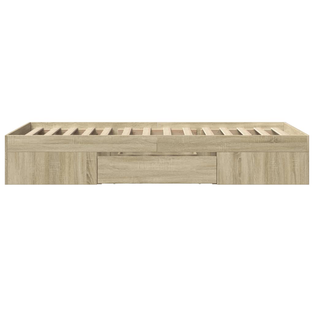 Giroletto senza Materasso Rovere Sonoma 75x190 cm in Truciolato | homemem39