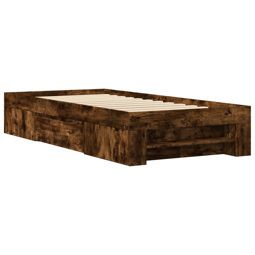 Giroletto senza Materasso Rovere Fumo 75x190 cm in Truciolato | homemem39