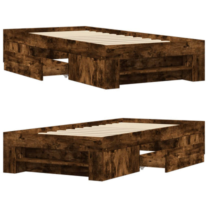 Giroletto senza Materasso Rovere Fumo 75x190 cm in Truciolato