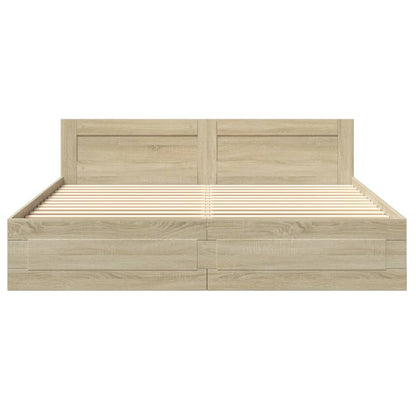 Giroletto Testiera Rovere Sonoma 200x200 cm Legno Multistrato | homemem39