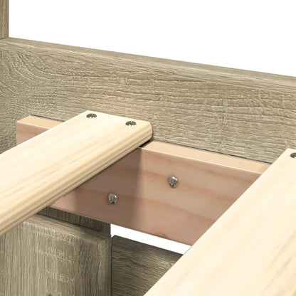 Giroletto Testiera Rovere Sonoma 200x200 cm Legno Multistrato