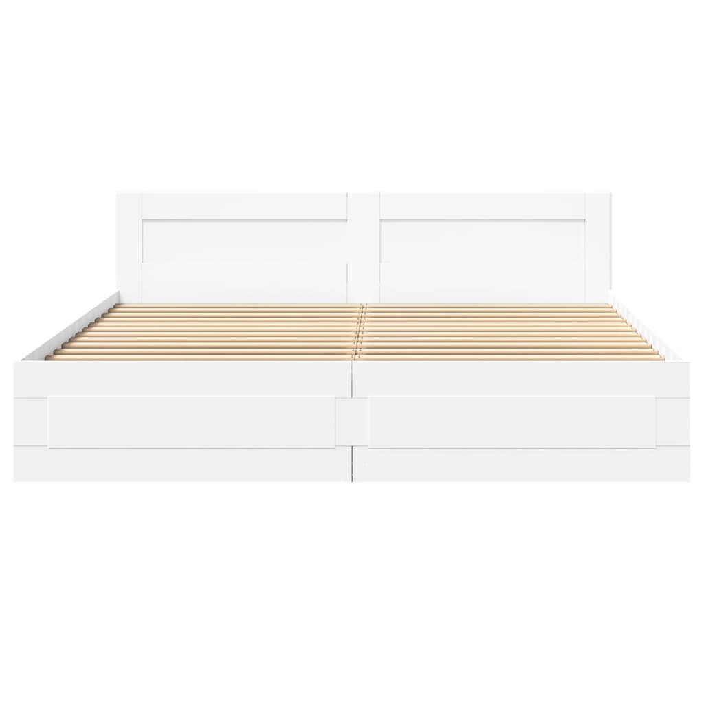 Giroletto con Testiera senza Materasso Bianco 180x200 cm | homemem39