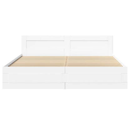 Giroletto con Testiera senza Materasso Bianco 180x200 cm | homemem39