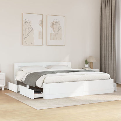 Giroletto con Testiera senza Materasso Bianco 180x200 cm | homemem39