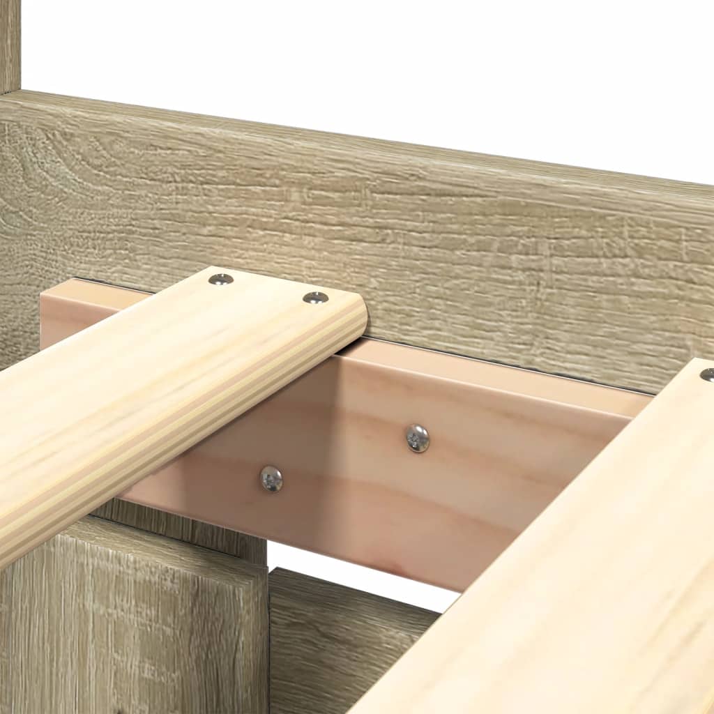 Giroletto Testiera Rovere Sonoma 160x200 cm Legno Multistrato | homemem39