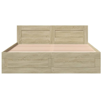 Giroletto Testiera Rovere Sonoma 150x200 cm Legno Multistrato | homemem39