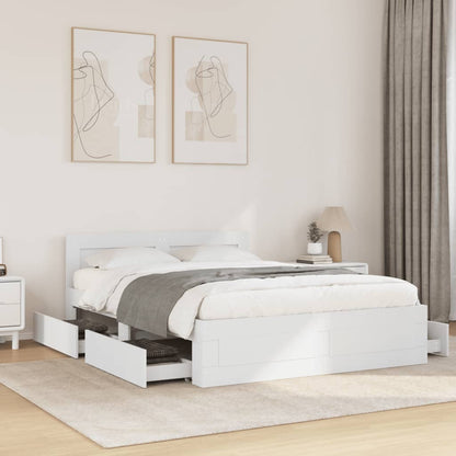 Giroletto con Testiera senza Materasso Bianco 140x200 cm | homemem39