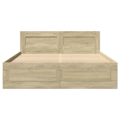 Giroletto Testiera Rovere Sonoma 140x200 cm Legno Multistrato | homemem39
