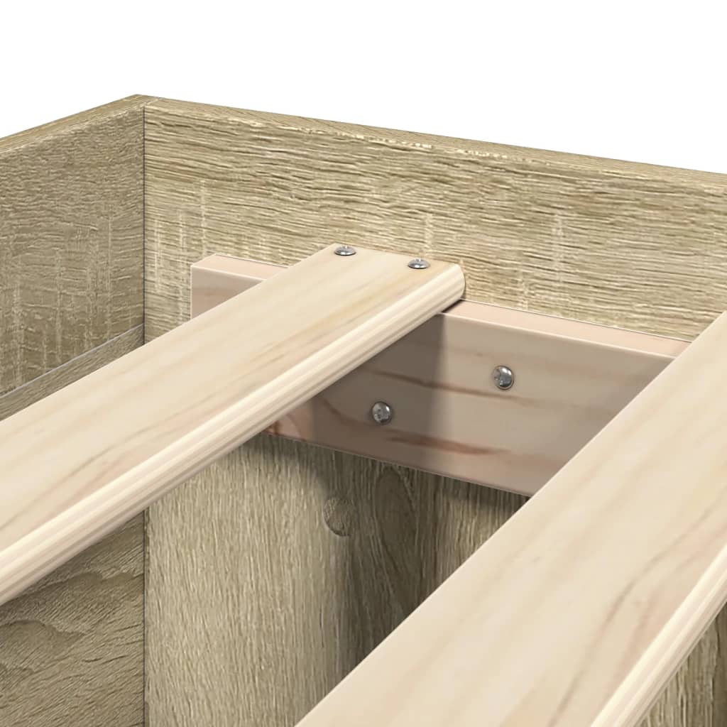 Giroletto Testiera Rovere Sonoma 120x200 cm Legno Multistrato - homemem39