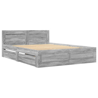 Giroletto Testiera Grigio Sonoma 120x200 cm Legno Multistrato | homemem39