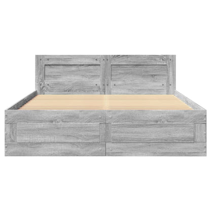 Giroletto Testiera Grigio Sonoma 120x200 cm Legno Multistrato | homemem39