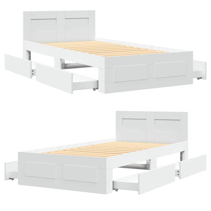 Giroletto con Testiera senza Materasso Bianco 100x200 cm | homemem39
