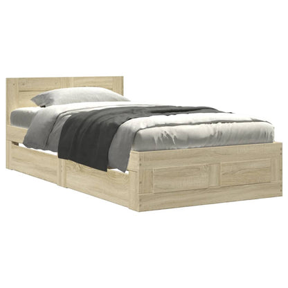 Giroletto Testiera Rovere Sonoma 100x200 cm Legno Multistrato | homemem39