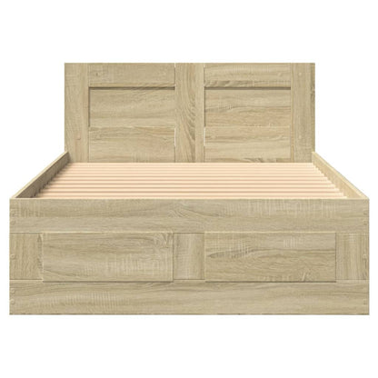 Giroletto Testiera Rovere Sonoma 100x200 cm Legno Multistrato | homemem39