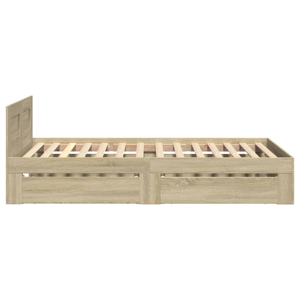 Giroletto Testiera Rovere Sonoma 100x200 cm Legno Multistrato