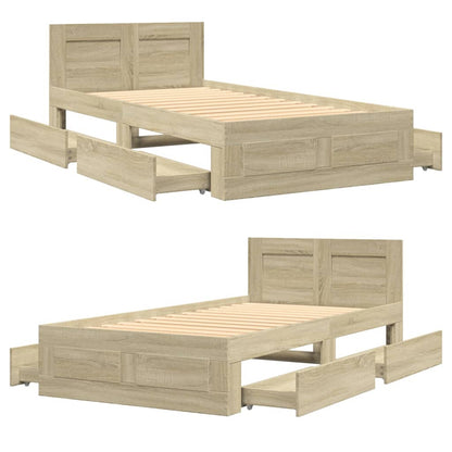Giroletto Testiera Rovere Sonoma 100x200 cm Legno Multistrato