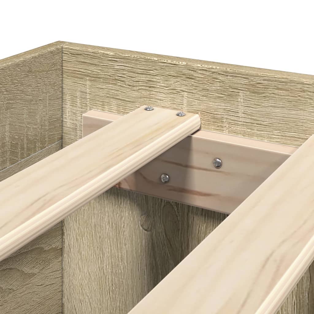 Giroletto Testiera Rovere Sonoma 100x200 cm Legno Multistrato