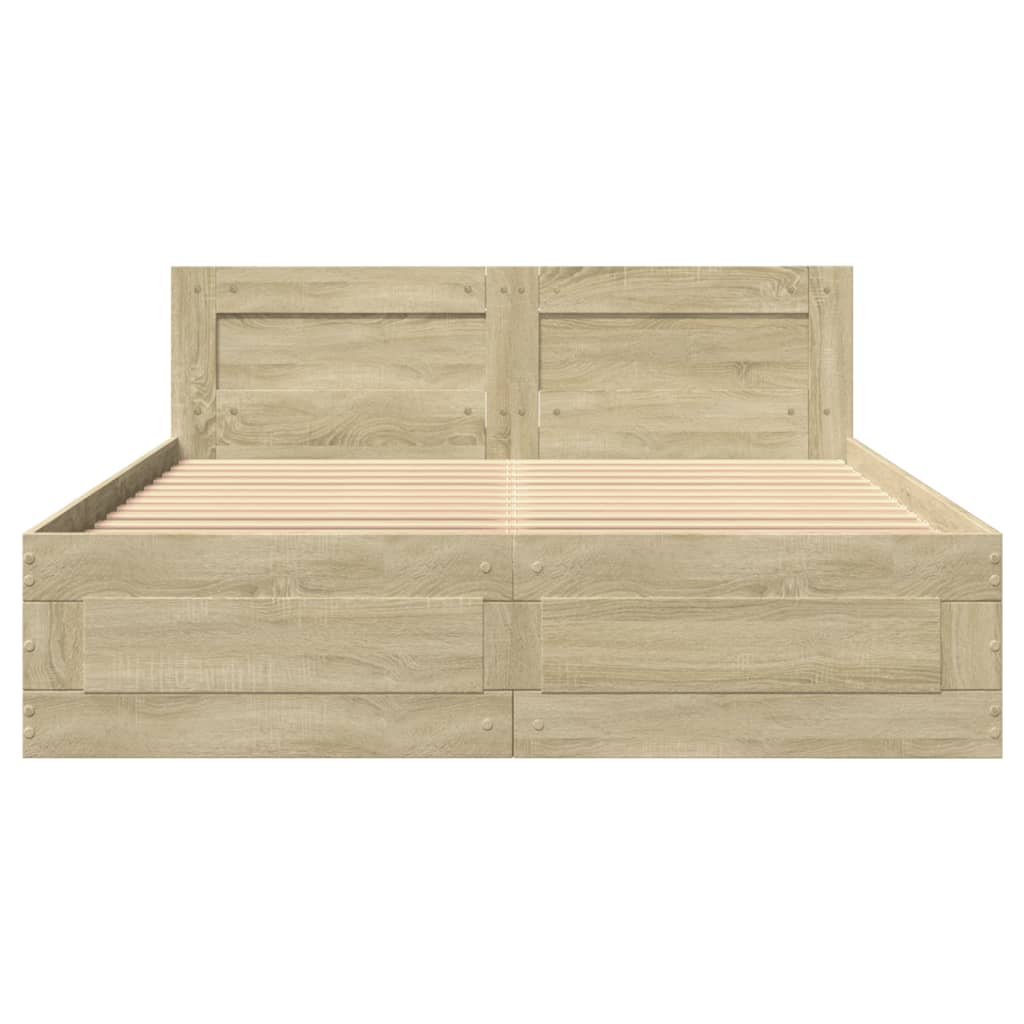 Giroletto Testiera Rovere Sonoma 120x190 cm Legno Multistrato | homemem39