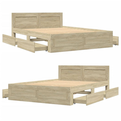 Giroletto Testiera Rovere Sonoma 120x190 cm Legno Multistrato