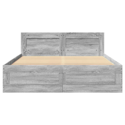 Giroletto Testiera Grigio Sonoma 120x190 cm Legno Multistrato | homemem39