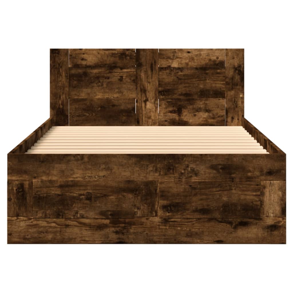 Giroletto con Testiera Rovere Fumo 75x190 cm Legno Multistrato | homemem39