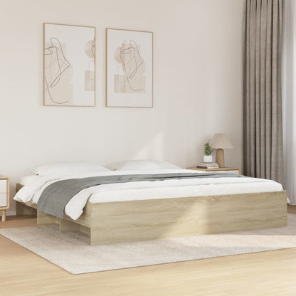 Giroletto senza Materasso Rovere Sonoma 200x200cm in Truciolato | homemem39