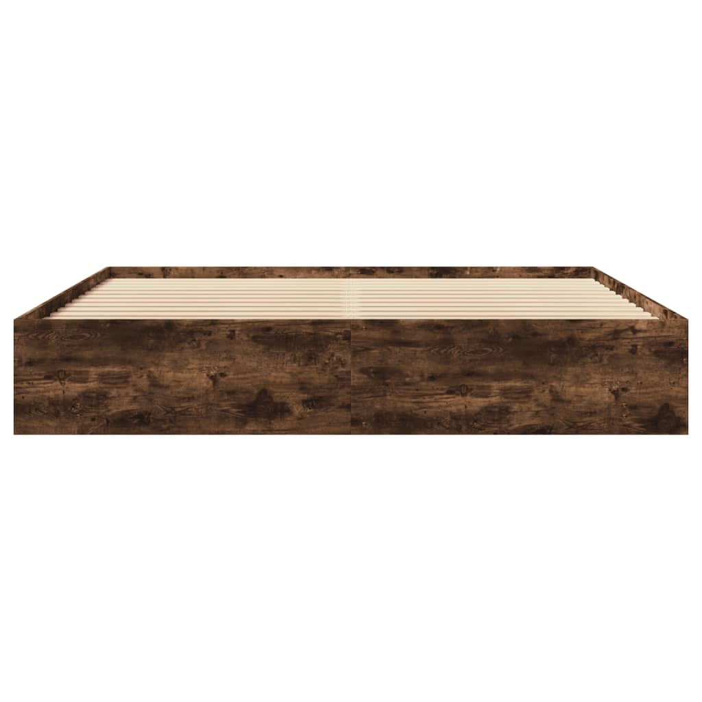 Giroletto senza Materasso Rovere Fumo 200x200 cm in Truciolato | homemem39