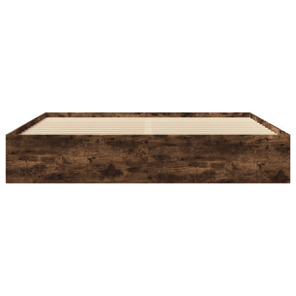 Giroletto senza Materasso Rovere Fumo 200x200 cm in Truciolato | homemem39