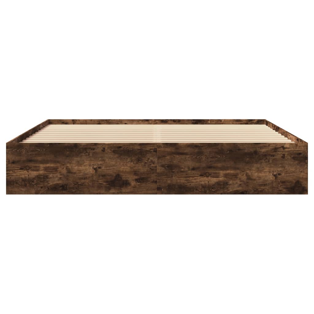 Giroletto senza Materasso Rovere Fumo 180x200 cm in Truciolato - homemem39