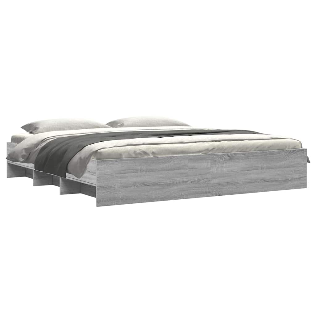 Giroletto senza Materasso Grigio Sonoma 180x200 cm Truciolato | homemem39