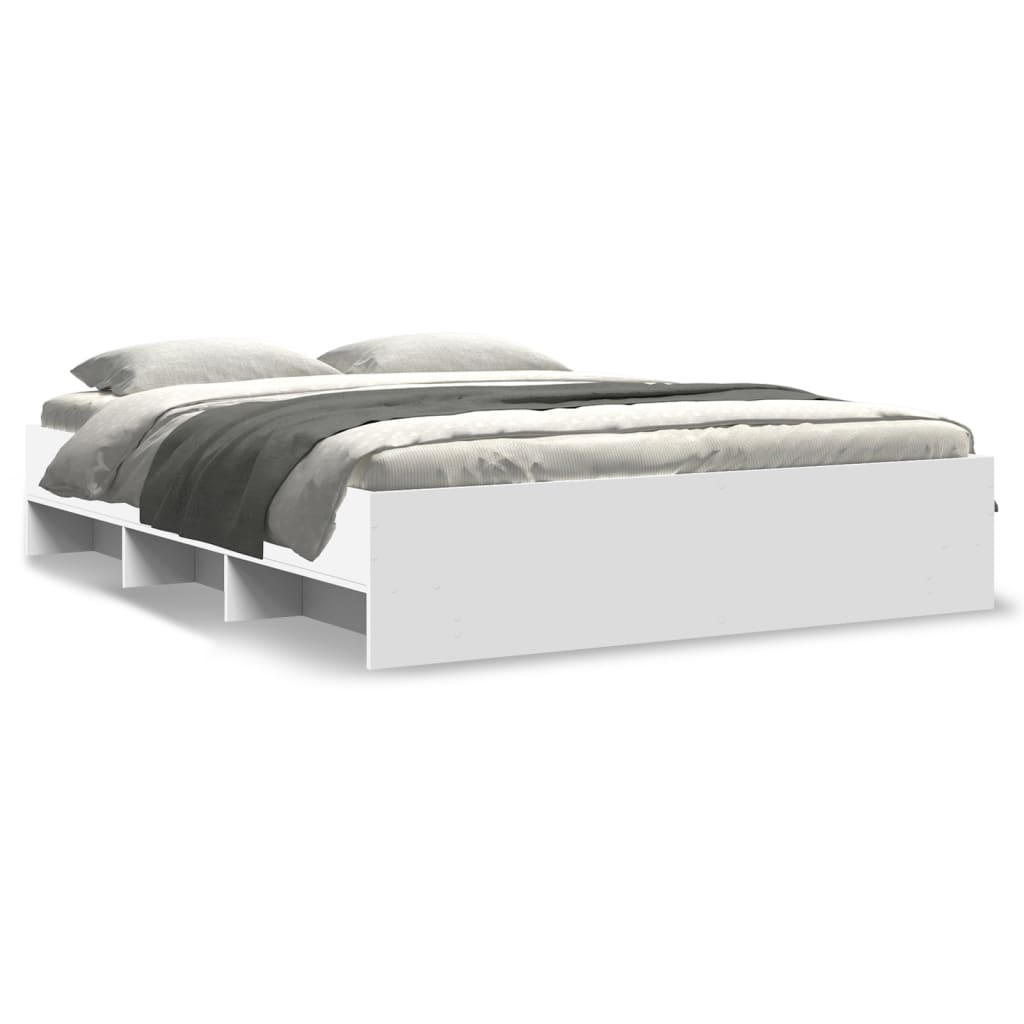 Giroletto senza Materasso Bianco 160x200cm in Legno Multistrato | homemem39