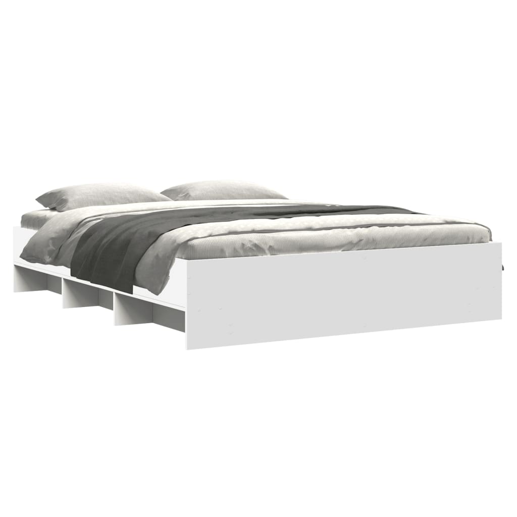 Giroletto senza Materasso Bianco 160x200cm in Legno Multistrato | homemem39