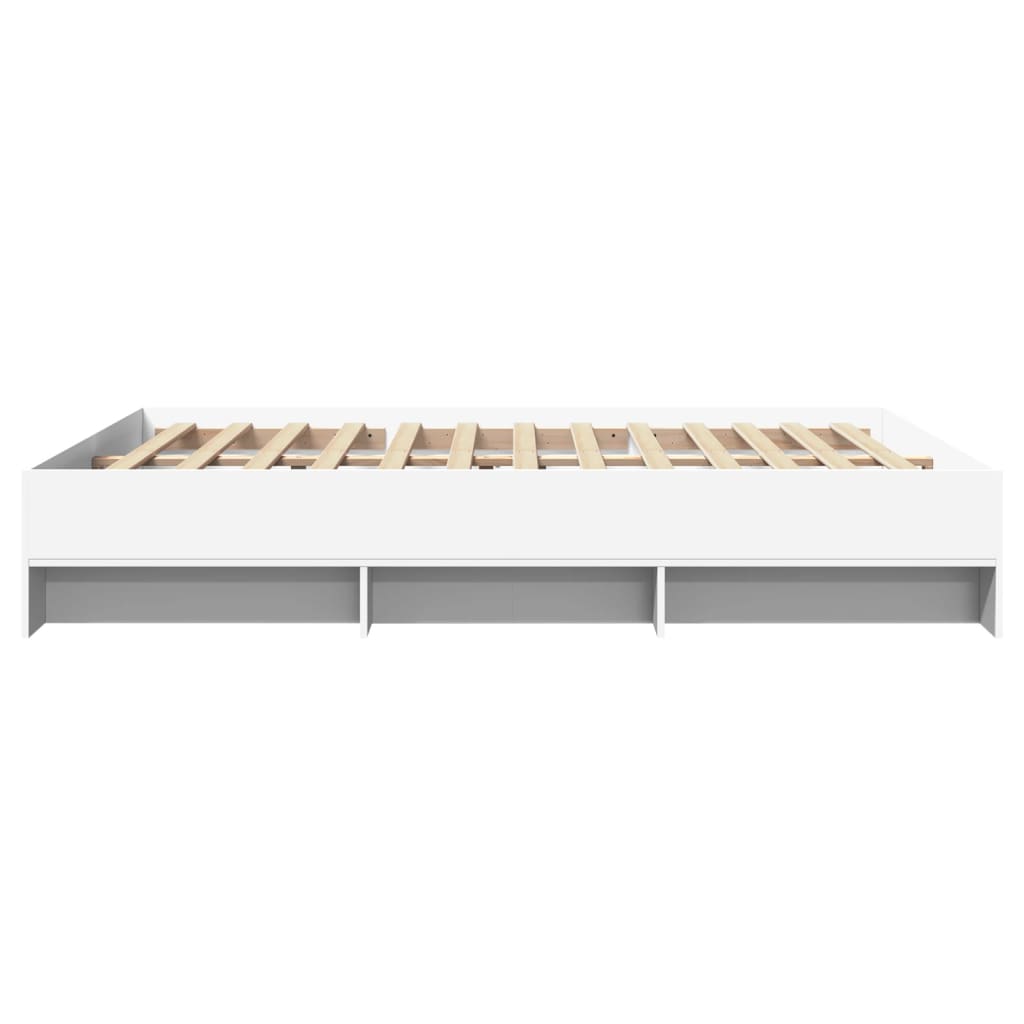 Giroletto senza Materasso Bianco 160x200cm in Legno Multistrato | homemem39