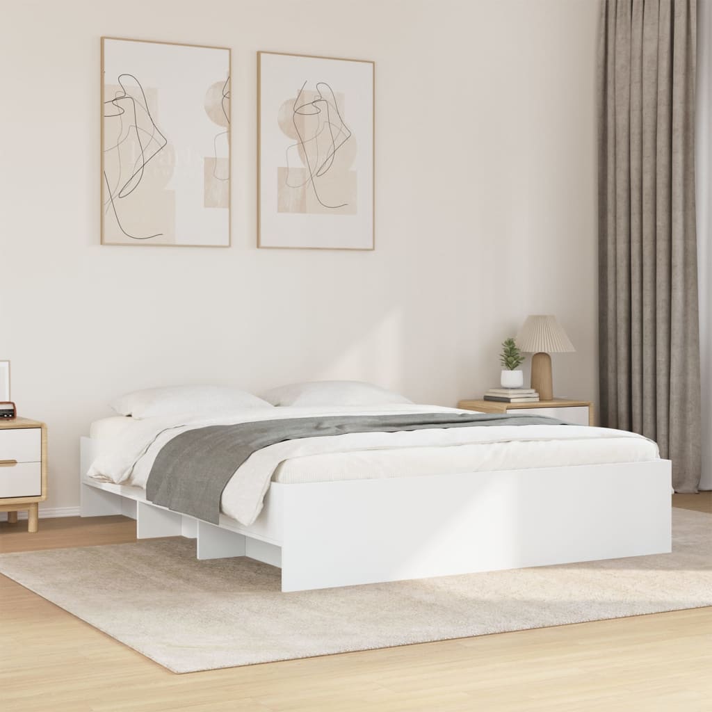 Giroletto senza Materasso Bianco 160x200cm in Legno Multistrato | homemem39