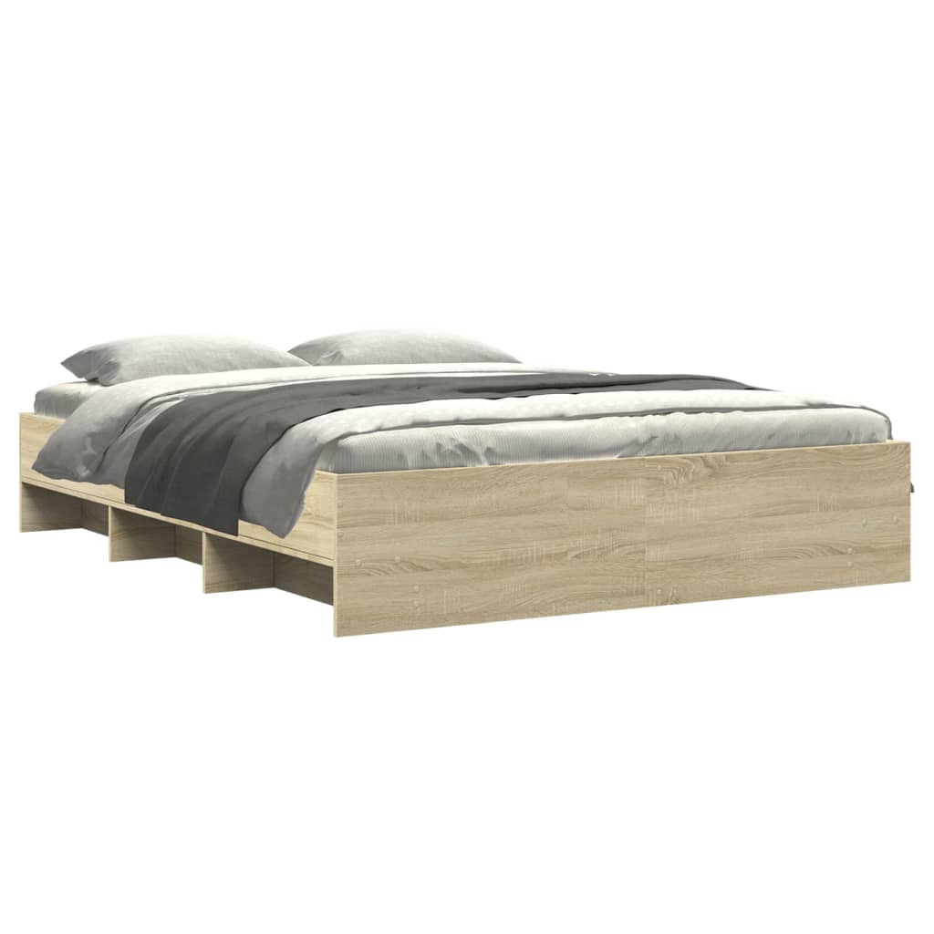 Giroletto senza Materasso Rovere Sonoma 150x200cm in Truciolato | homemem39
