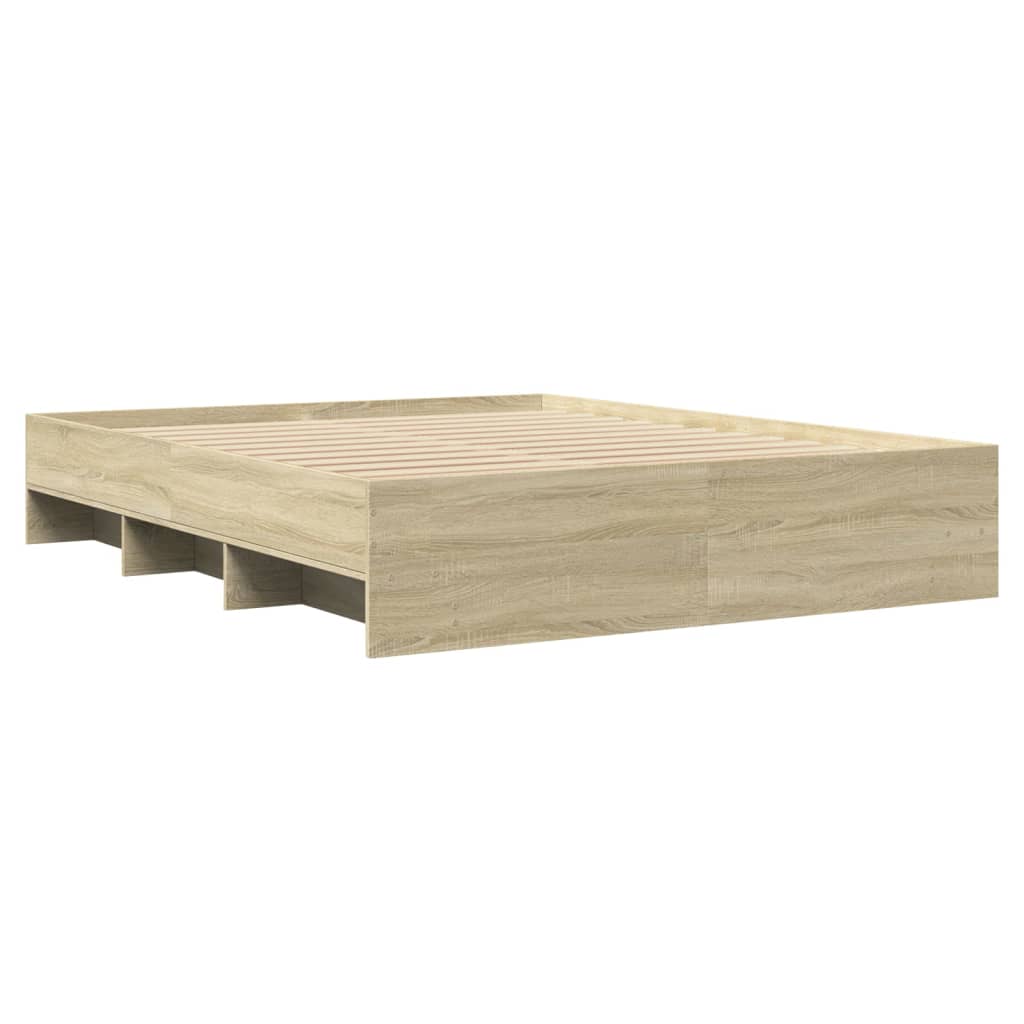 Giroletto senza Materasso Rovere Sonoma 150x200cm in Truciolato | homemem39