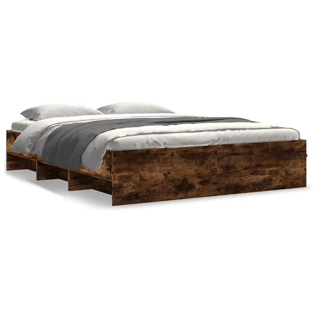 Giroletto senza Materasso Rovere Fumo 150x200 cm in Truciolato | homemem39