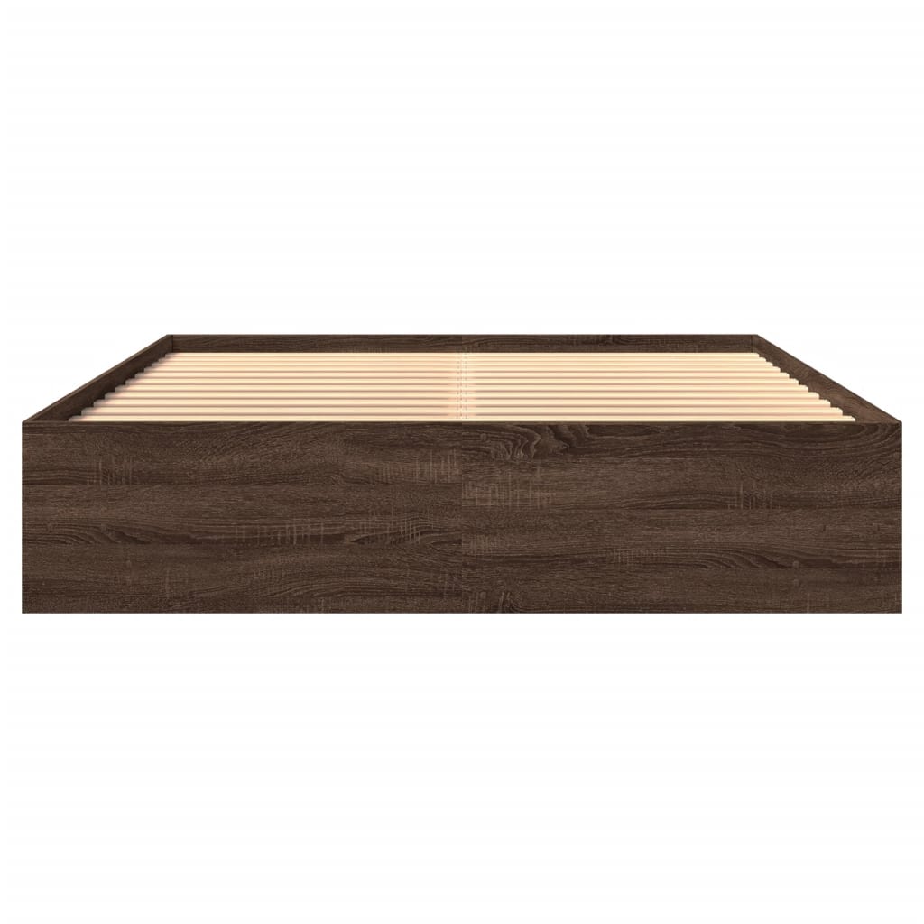Giroletto senza Materasso Rovere Marrone 150x200 cm Truciolato | homemem39