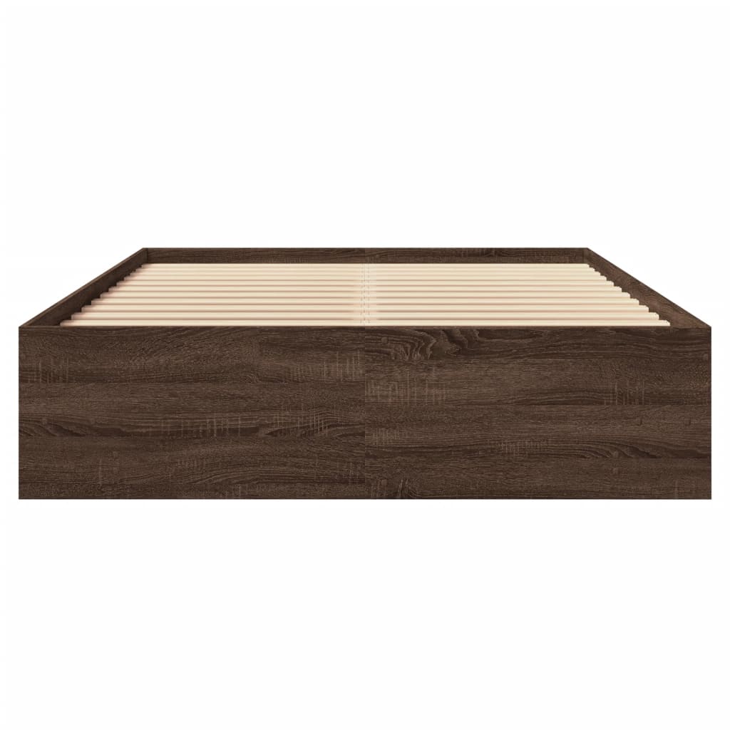 Giroletto senza Materasso Rovere Marrone 120x200 cm Truciolato | homemem39