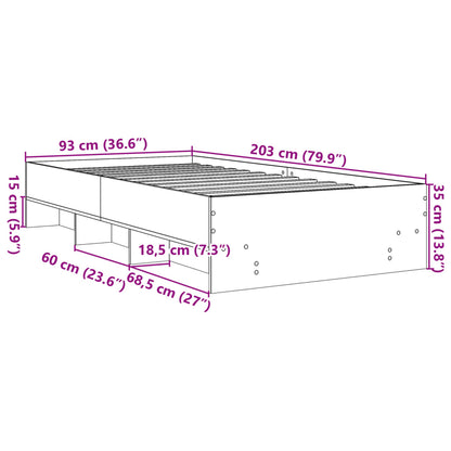 Giroletto Grigio Cemento 90x200 cm in Legno Multistrato | homemem39