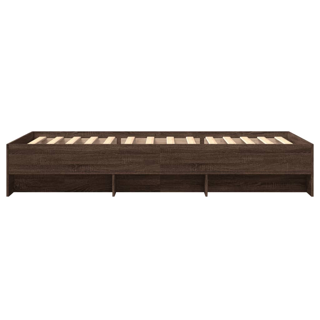Giroletto senza Materasso Rovere Marrone 90x200cm in Truciolato | homemem39