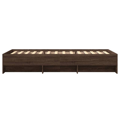 Giroletto senza Materasso Rovere Marrone 90x200cm in Truciolato | homemem39