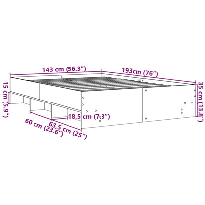 Giroletto Nero 140x190 cm in Legno Multistrato | homemem39