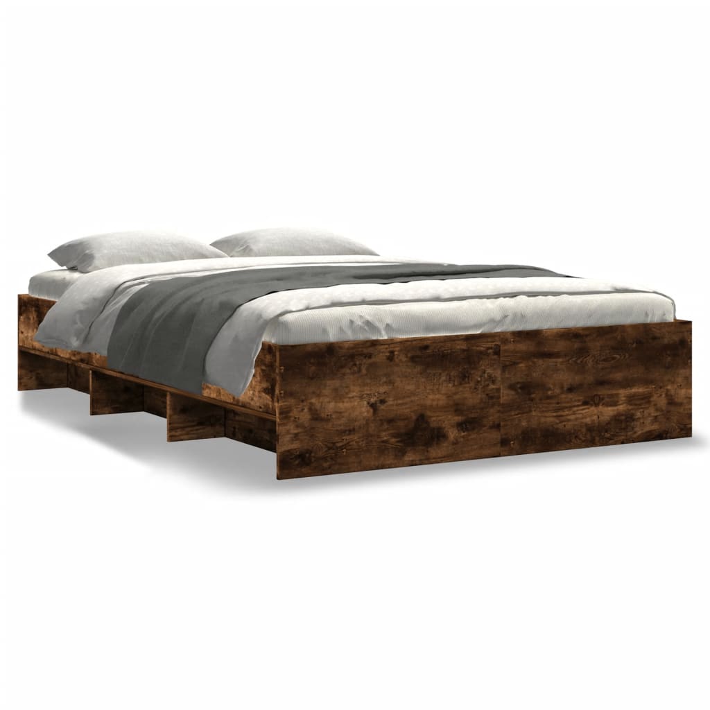 Giroletto senza Materasso Rovere Fumo 140x190 cm in Truciolato | homemem39