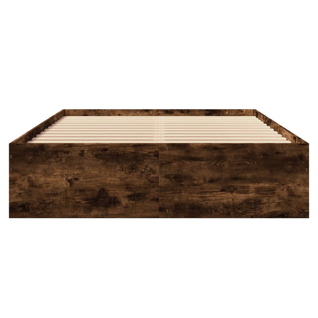 Giroletto senza Materasso Rovere Fumo 140x190 cm in Truciolato | homemem39