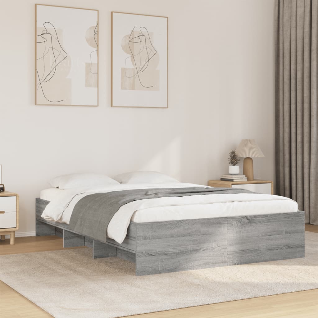 Giroletto Grigio Sonoma 140x190 cm in Legno Multistrato | homemem39