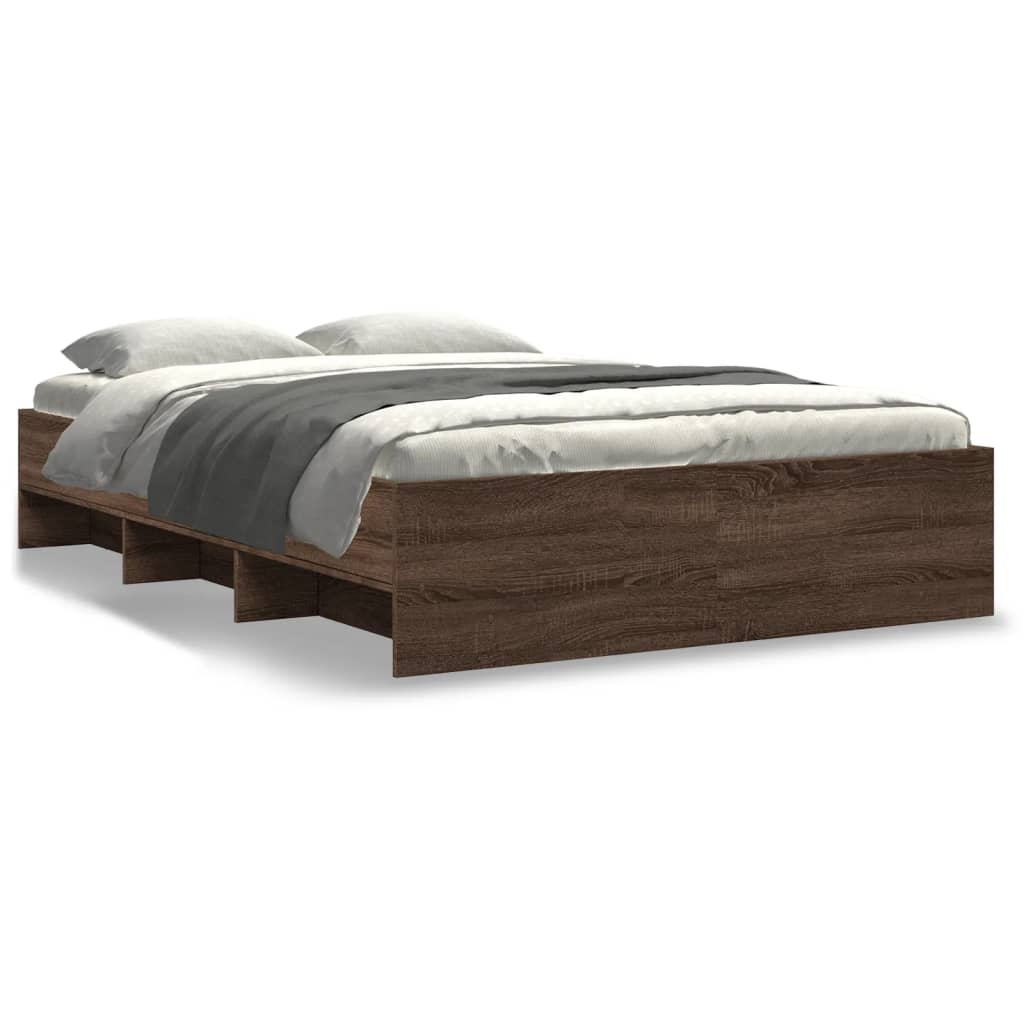 Giroletto senza Materasso Rovere Marrone 120x190 cm Truciolato | homemem39