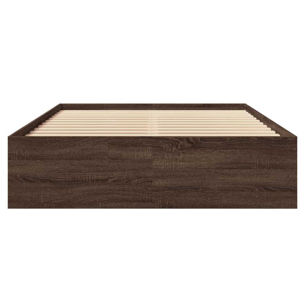 Giroletto senza Materasso Rovere Marrone 120x190 cm Truciolato | homemem39