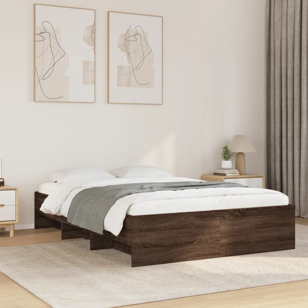 Giroletto senza Materasso Rovere Marrone 120x190 cm Truciolato | homemem39